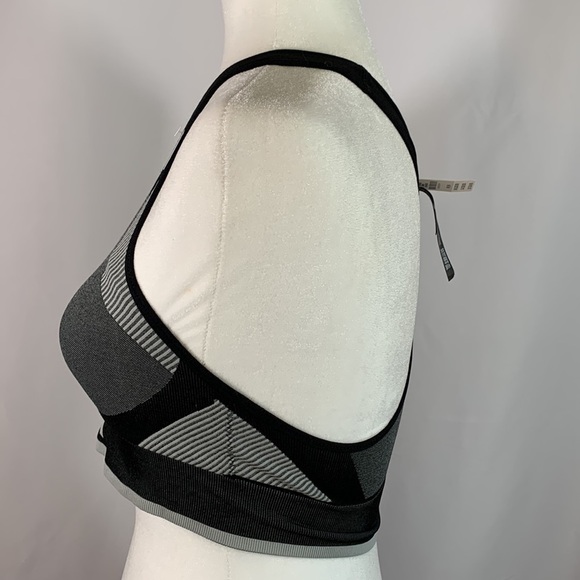Victoria’s Secret PINK Black & Grey Unlined Sports Bra NWT - Picture 4 of 8